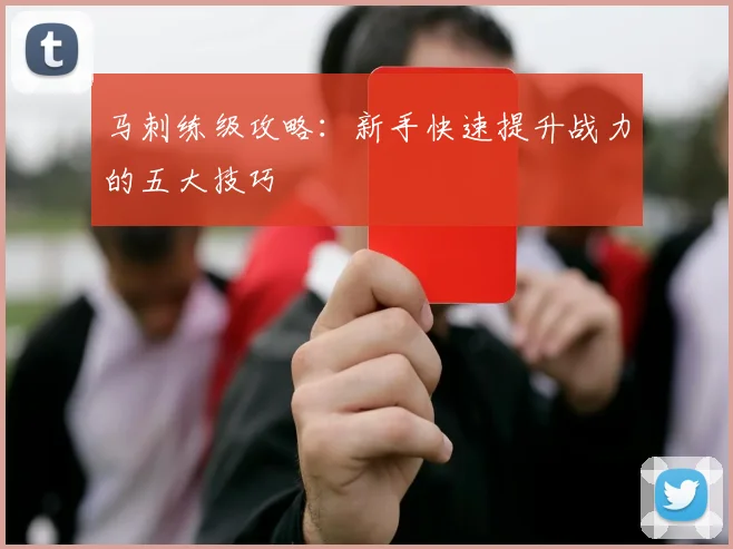 马刺练级攻略：新手快速提升战力的五大技巧