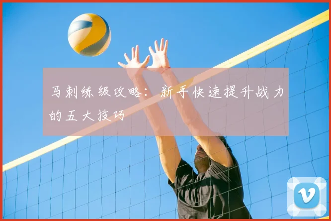 马刺练级攻略：新手快速提升战力的五大技巧